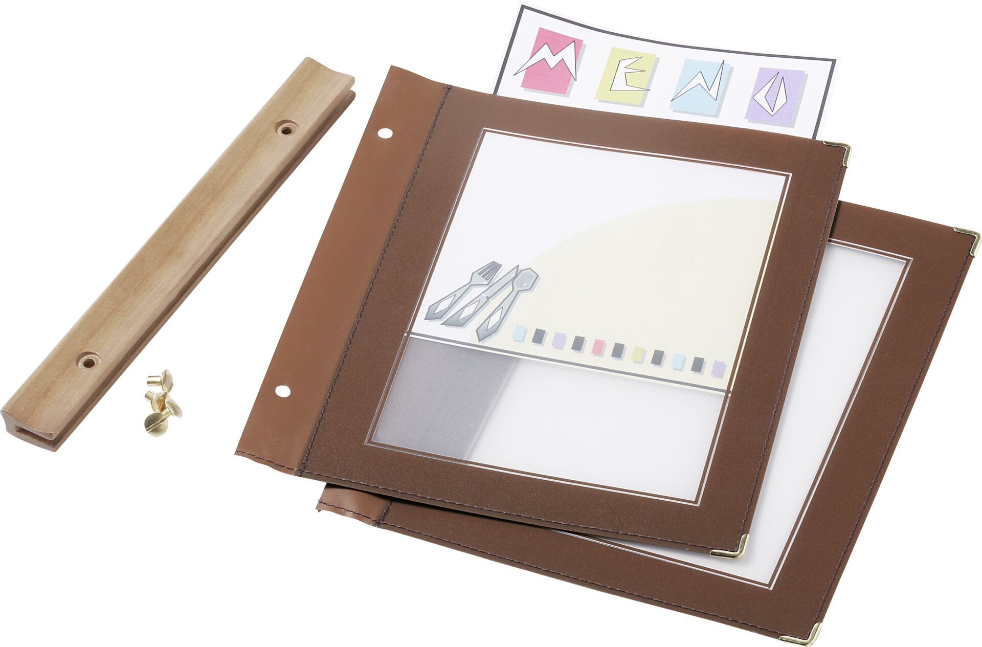 Einleger einzeln A5 braun